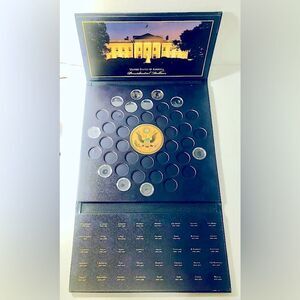 World Reserve Monetary Exchange Navy Blue Presidential Coin Dollar Album Book